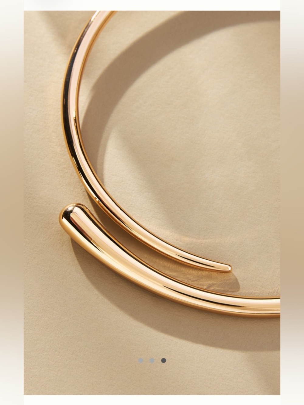 Anthropologie Chunky Molten Choker Necklace - Picture 3 of 4